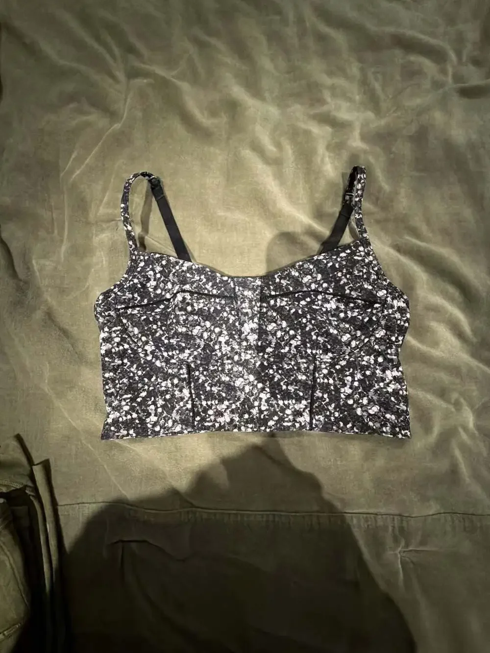 Lululemon Core Set Bra in Black/White Print